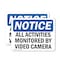 Signmission All Activities Monitored By Video Camera OSHA Notice Sign, Plastic, 14in W x 10in L, 2PK OS-2PACK-NS-P-1014-L-15210 - alternate 1